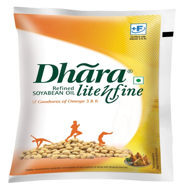 Dhara Refined Oil - Rice Bran ( Natural Oryzonal & Vitamin E )