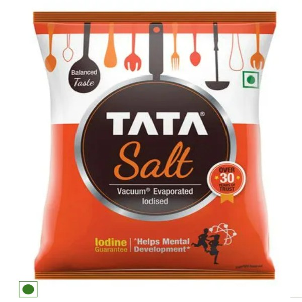 Tata Salt Iodized, Pouch