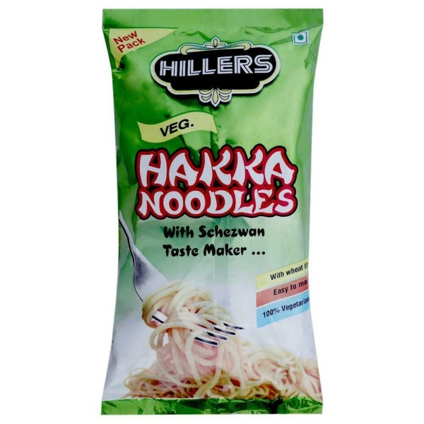Hillers Hakka Noodles, Veg, 200g 
